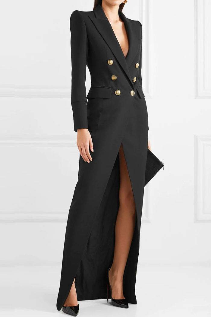 Simona – Smoking-Maxi-Blazerkleid