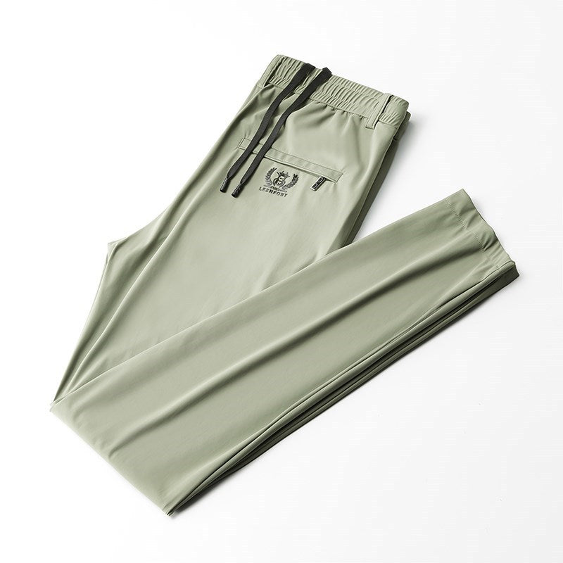 Pantalon de loisirs en soie glacée pour homme