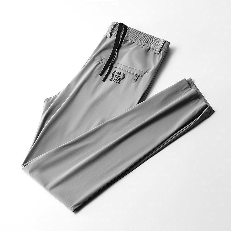 Pantalon de loisirs en soie glacée pour homme