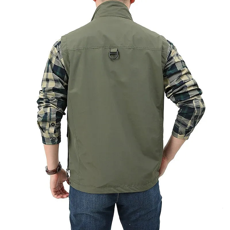 Aslan – veste noire sans manches pour homme