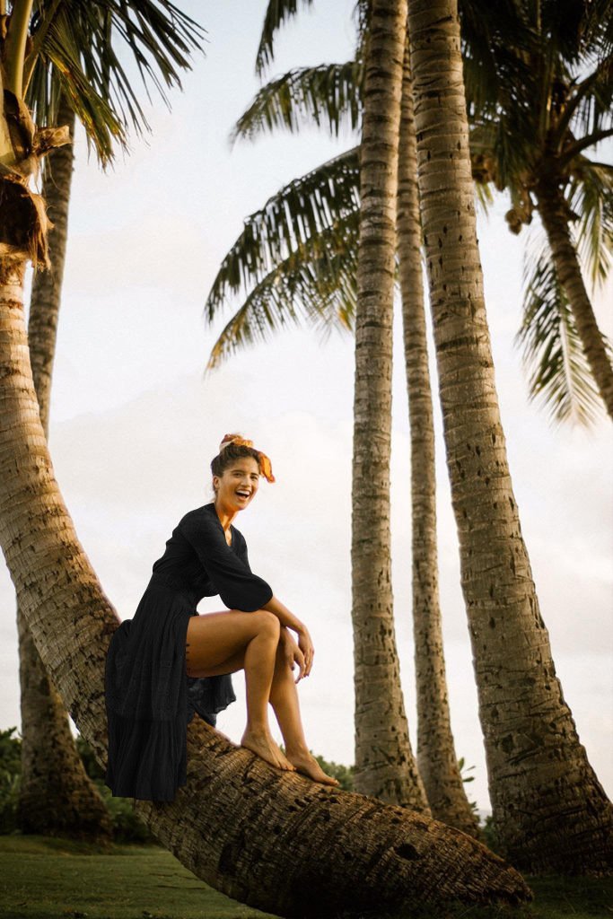 Couverture de plage en coton avec patte de boutonnage « Susie »