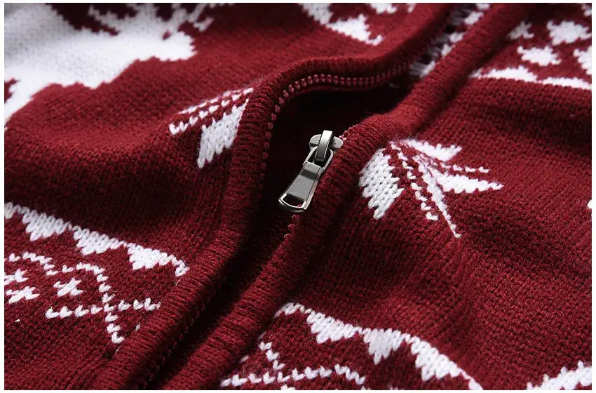 Carter™ - Gilet zippé à motif de Noël