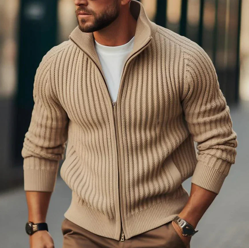 Christopher – pull zippé incroyablement confortable et chaud