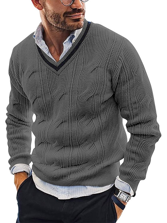 CALVIN - Pull en laine élégant pour homme (design italien)