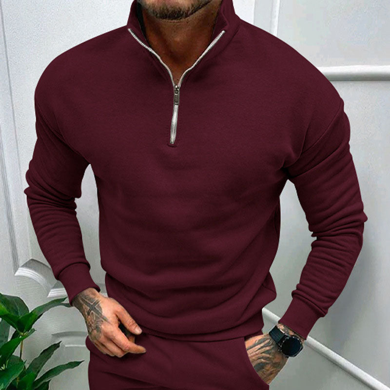 Leonardo - Pull zippé pour homme 