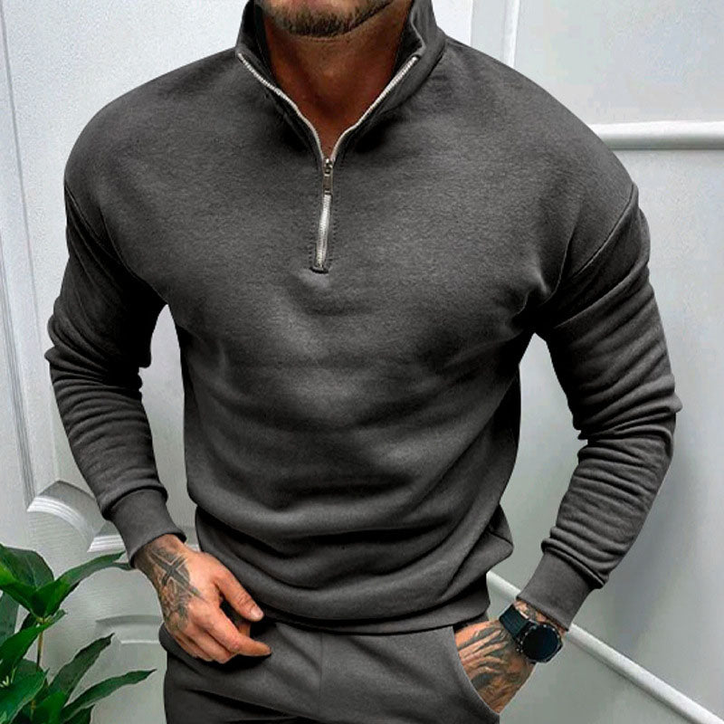 Leonardo - Pull zippé pour homme 