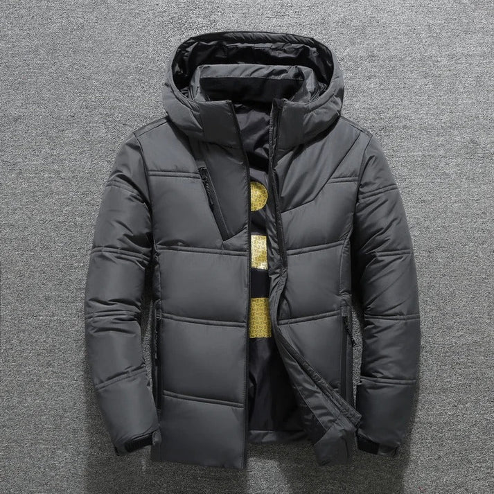 Veste d'hiver chaude et imperméable avec capuche pour homme | idéal pour l'hiver
