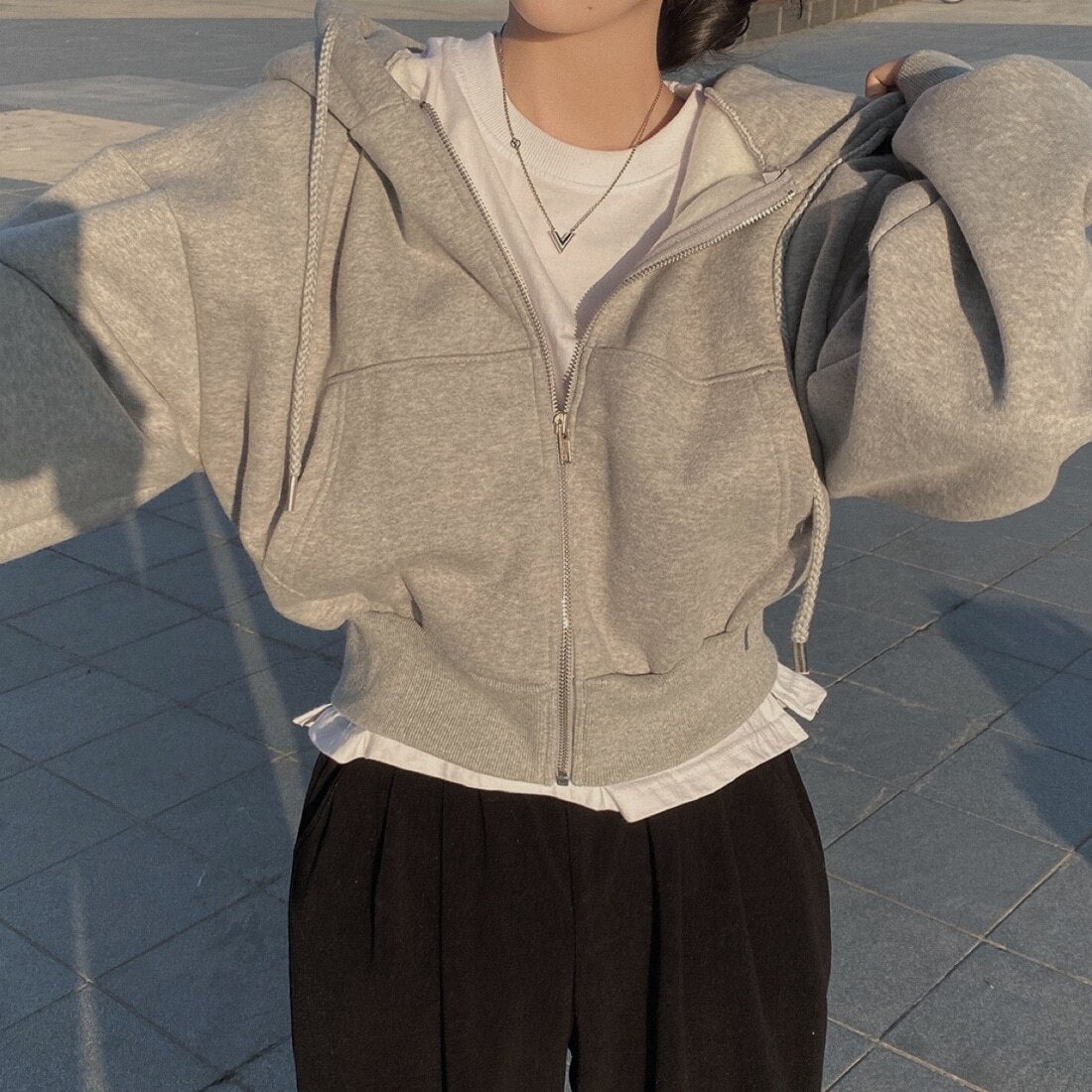 Pia | Kapuzenjacke in Übergröße