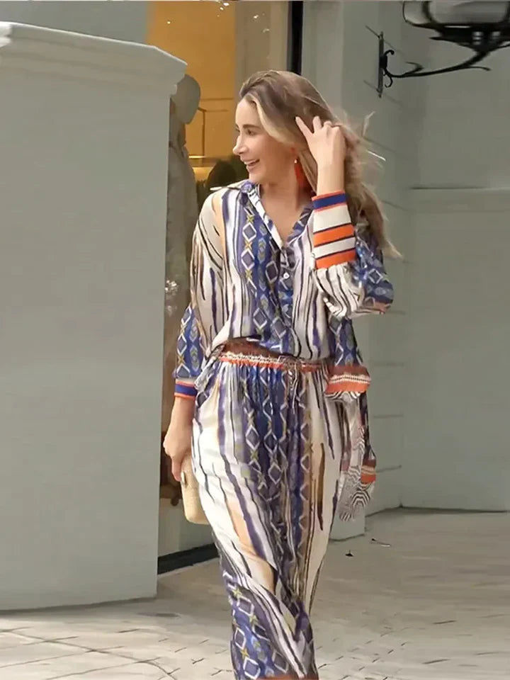 Marit | Vielseitiges Set mit farbenfrohem Druck