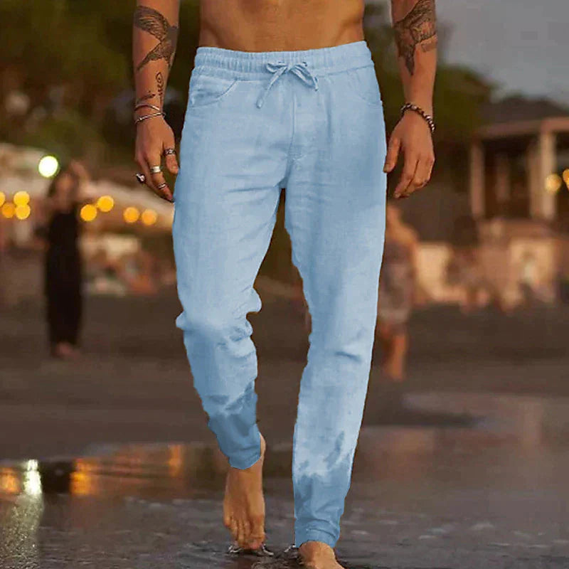 Maiko – pantalon décontracté en lin pour homme