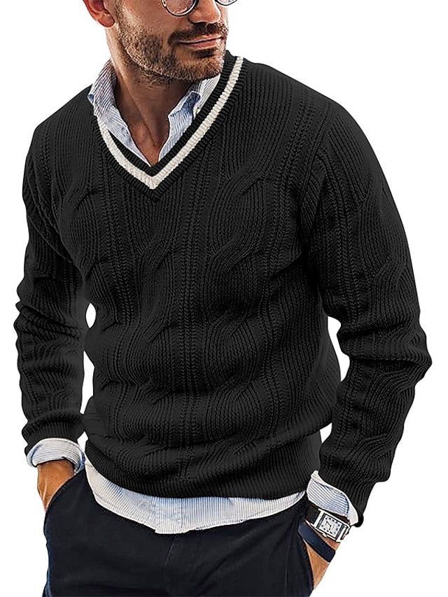 CALVIN - Pull en laine élégant pour homme (design italien)