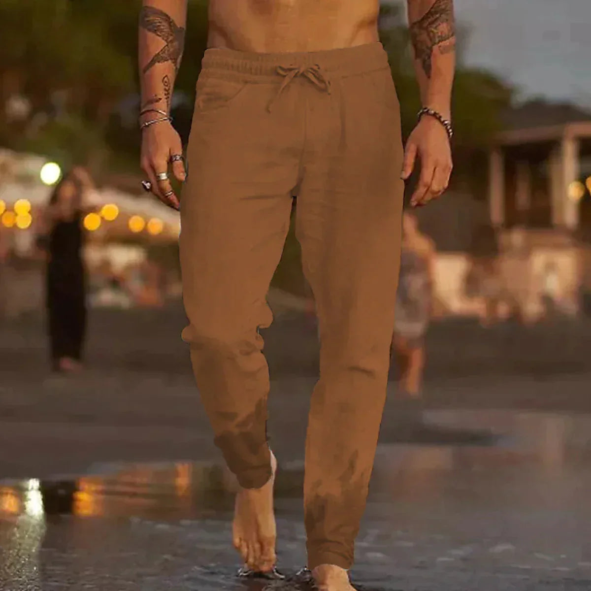 Maiko – pantalon décontracté en lin pour homme