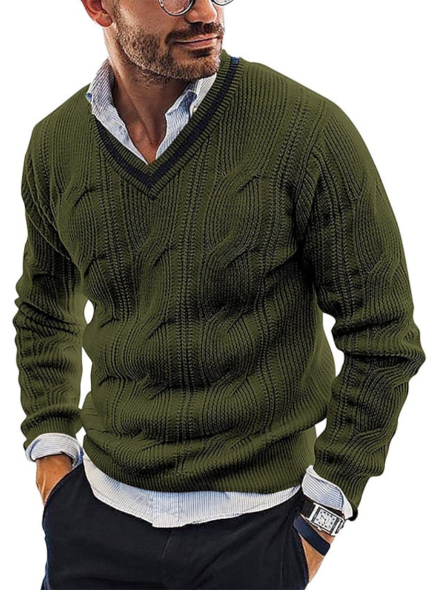 CALVIN - Pull en laine élégant pour homme (design italien)